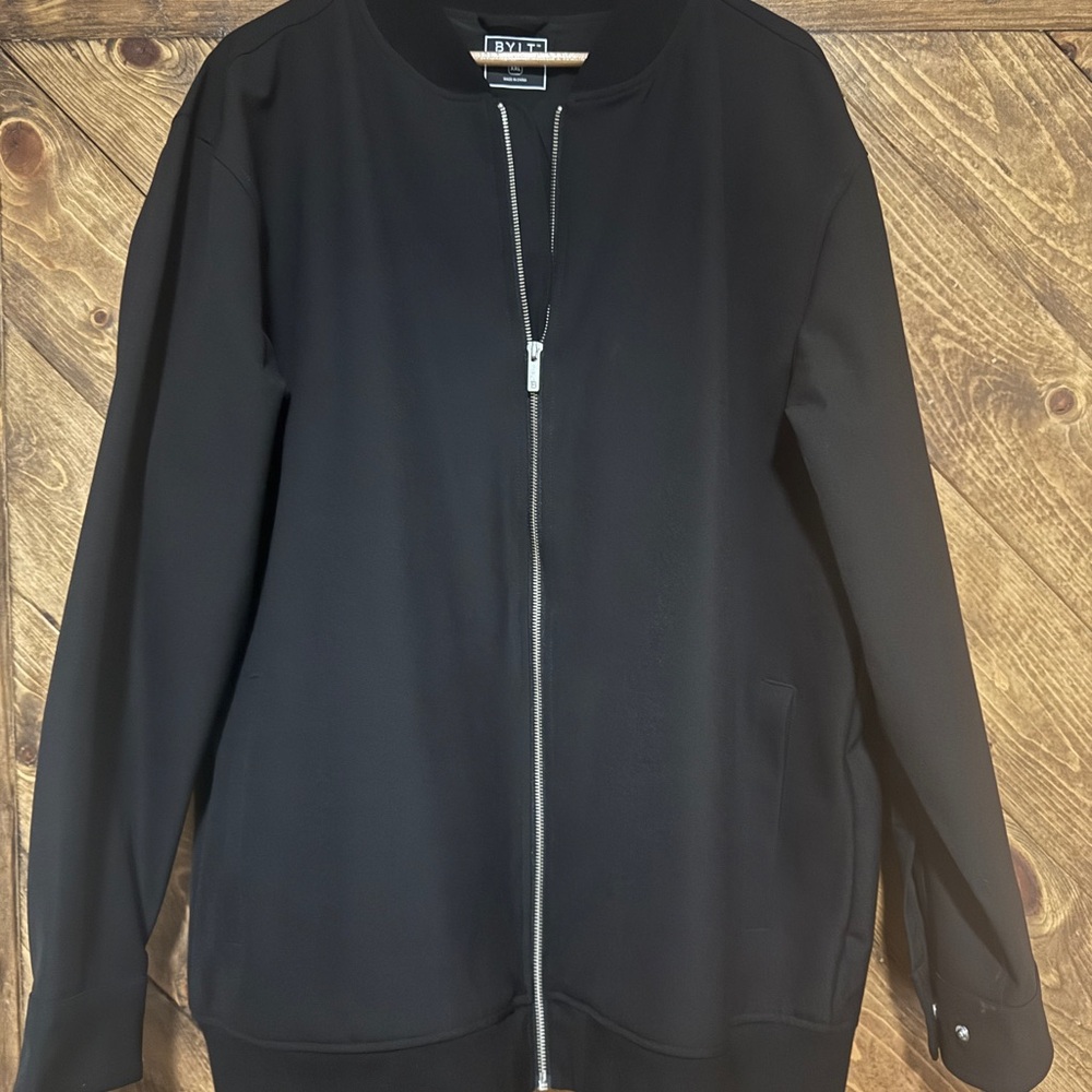 BYLT Basics Premium Black Bomber Jacket